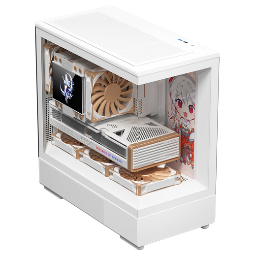 Patriot Xingcan Xiaolan настольный компьютер игровая консоль для киберспорта комната с видом на море поддерживает 240 шасси MATX с водяным охлаждением Xingcan Xiaolan White + вентиляторы Aurora Z13 4 положительных и 3 обратных