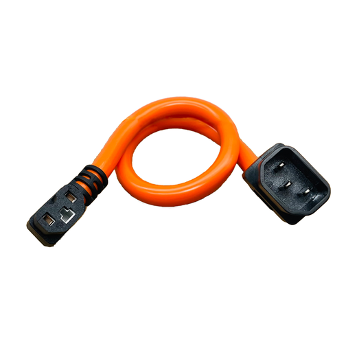 SMH6 interface de chargement de véhicule électrique carrée base de prise mâle et femelle chargeur en forme de police rallonge de prise haute puissance épaissie 6 rallonges mâles et femelles plates en forme de police (30 cm) 1 pièce