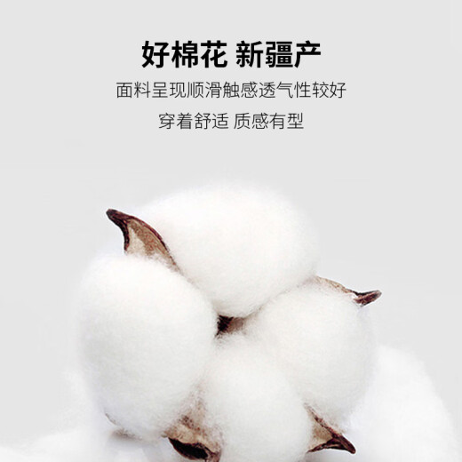 南极人衬衫男纯色商务休闲衬衣舒适透气上衣修身白衬衫男白色