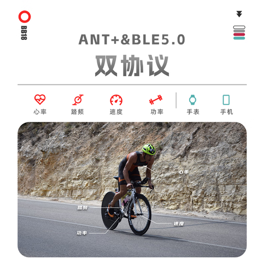 
Blackbird GPS code meter BB18 bicycle wireless smart code meter mountain road bike Bluetooth speedometer odometer BB18+S2 bracket + protection case