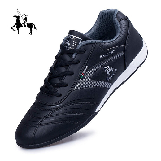 Naike Paul high luxury men's shoes breathable casual shoes men's running sports shoes men's travel shoes wear-resistant shoes men's non-slip shoes men's black A695 single layer 38