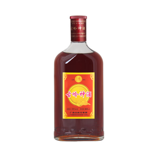 Guling Shenjiu 500ml health wine for men and women, rice wine, ginseng, polygonatum, wolfberry, Chinese medicinal materials soaked in low-alcohol wine tonic, 35 degrees, 500mL, 3 bottles, small drink for yourself