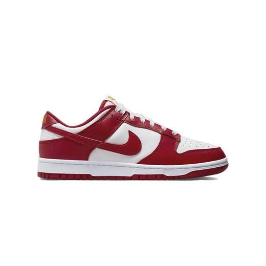 耐克（NIKE）男鞋 DUNK LOW RETRO 白红 复古低帮休闲板鞋 DD1391-602 39
