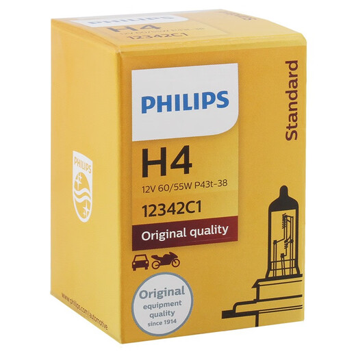 Philips (Philips) Value-Added Quarzlampe H4 12342 Auto Glühbirnen-Scheinwerfer Scheinwerfer mit hohem Strahl-Halogenlampe-Scheinwerfer Scheinwerfer BALL BEAM HALOGE LAMP EINZLICHEN PAKET SUZUKI Fengyu/Jimney/Swift/Antelope