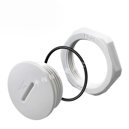 Fantasy waterproof plug plastic hole plug stuffy cover nylon stuffy cover screw-in waterproof dustproof seal flame retardant plug head with nut M25*1 point 5100 set of nuts + washers