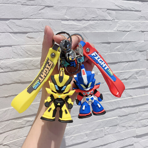 Que Huiyun Battle Roboter Optimus Prime Schoolbag Hängende Dekoration Schlüsselbund Anhänger Ins Wind Männlich Puppe Schlüsselbund Anhänger Battle Roboter-Gundam