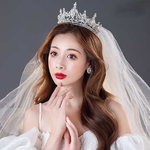 Shibomu Crown Tiara Bridal Wedding Suit Wedding Dress Accessories Super Fairy Hair Accessories 2022 New Birthday Crown Photography Silver Crown