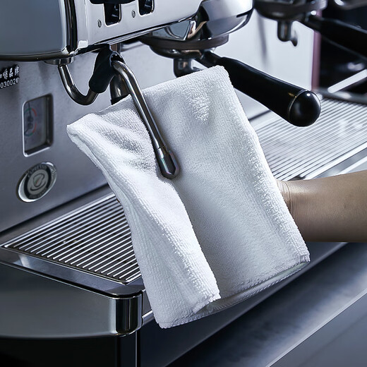 MiLi's home milk tea shop rags absorb water barista bar commercial towel kitchen restaurant table wiping linen light gray 10 pieces 30*30cm