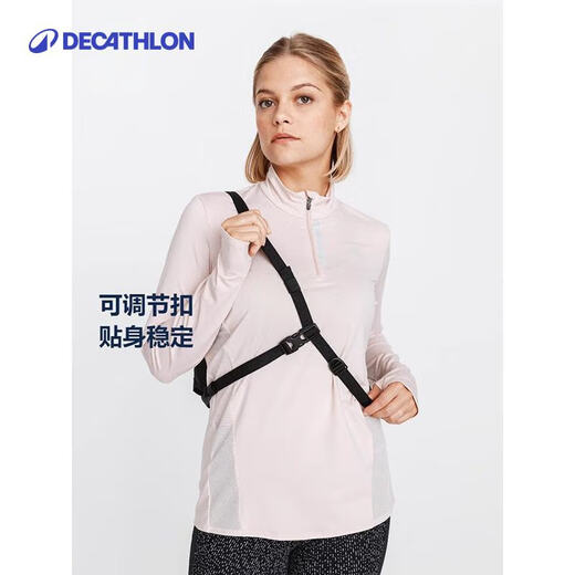 Decathlon Urban Light Outdoor Sports Chest Bag Men's Mobile Phone Waist Bag Women's Fitness Running Multi-Function Casual Crossbody Bag Classic Black One Size