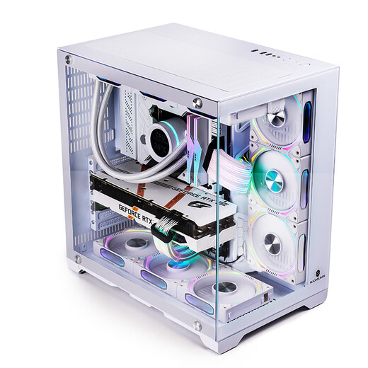 玩嘉孤勇者PRO白宽体侧透玻璃机箱水冷电脑主机箱III海景房支持ATX大板//M-ATX/360水冷4090显卡