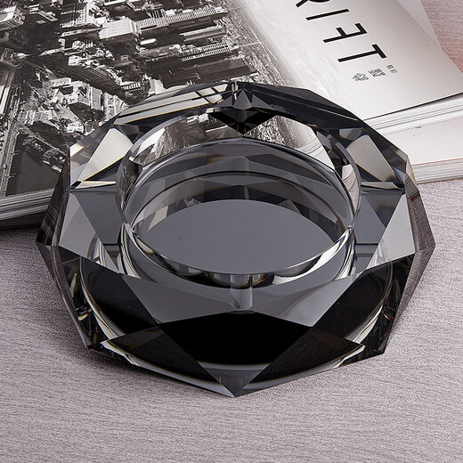 Weiyang WYS-683 Crystal Glass Aschenbecher Hotel Büro Hotel Aschenbecher Star Anis Aschenbecher Elektroplatten Silbermodell 18 cm
