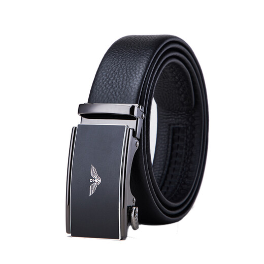 
Falai Armani men's belt, men's genuine leather belt, business fashion Valentine's Day trouser belt, birthday gift for my husband and boyfriend, elegant gun color/solid wood gift box/PD831Q message, height, weight or pants size, default 120cm