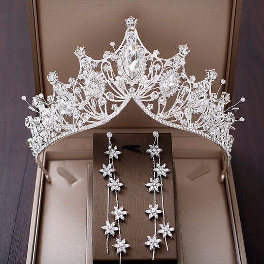 VAN OCEAN ANNORA Crown Tiara Internet Celebrity Coming of Age Ceremony Princess 18th Birthday Bride Rhinestone Wedding Main Wedding Dress Crown Wedding Single Crown Golden