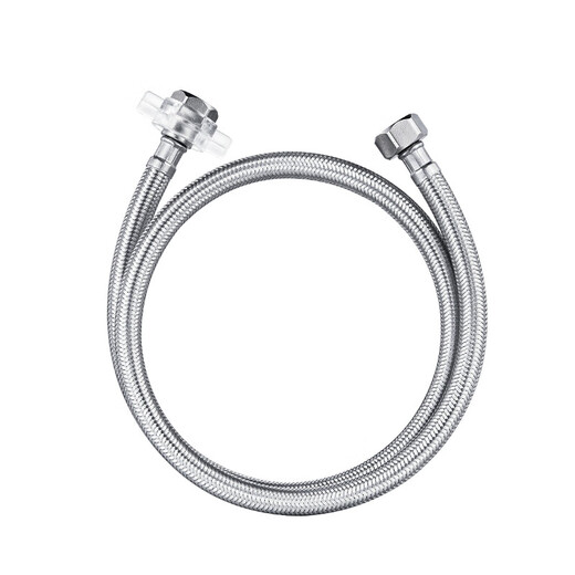 Submarine FBA-100 stainless steel braided water hose explosion-proof four-point water inlet pipe double hole basin faucet water inlet 100cm