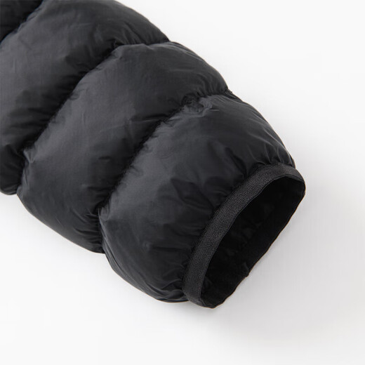 GENIOLAMODE down jacket men's thin short stand collar warm duck down simple versatile winter wear black M