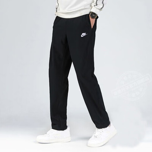耐克（NIKE）男装运动套装夏新款健身商务简约polo衫短袖T恤长裤宽松训练裤 白/黑快干套装 两件 M/170【建议体重110-130斤】