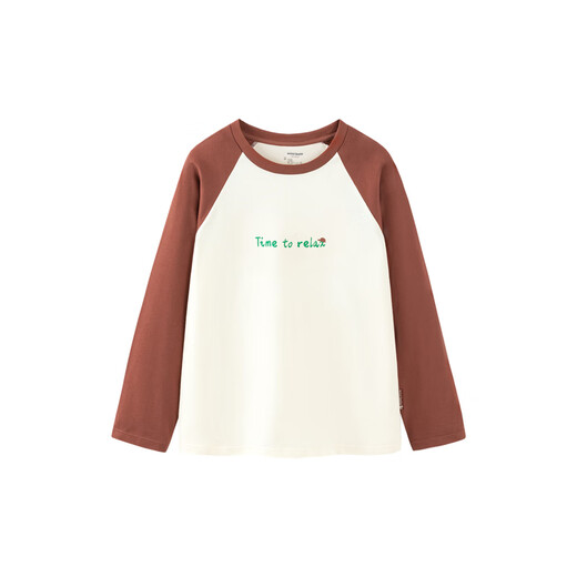 Mini Bala mini parent-child cotton raglan sleeve T-shirt for boys and girls, family of three tops