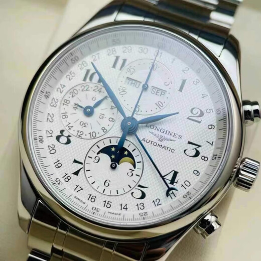 【二手99新】浪琴手表男表4/八针月相自动机械表 表盘40/42MM L2.773.4.78.6直径42毫米机芯L687
