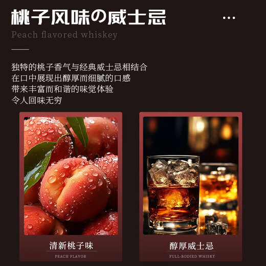 Galampas British Whiskey 40% 700ml 2 bottles Spirits Mixing Tips Base Liquor Cocktail Peach Flavor Domestic