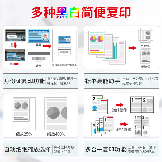 夏普BP-M2522X M2322R A3黑白打印机复印机激光a3a4一体多功能复合机大型立式打印机办公商用 M2322R双纸盒+自动输稿器 网络打印