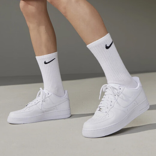
Nike NIKE cushioning board shoes men's Air Force No. 1 AIR FORCE 1 sports white shoes CW2288-111 white 44