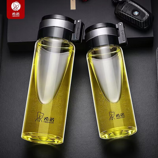 Vidrio de una sola capa Sino con tapa portátil anillo de levantamiento de elevación Té de la oficina de la oficina XN-6075/6076/9075 Sino 6076-695ml-Amlan de la sola capa caliente
