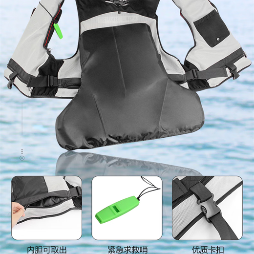Taiwan Weihu WEFOX life jacket multi-functional rock fishing boat fishing sea fishing lure fishing clothing vest fishing vest black gold 4007 XL weight 220Jin Jin is equal to within 0.5 kg