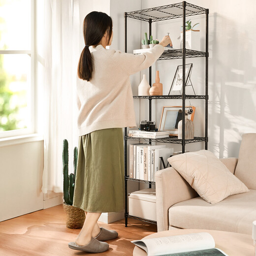 Meizhigao Home Storage Rack Living Room Storage Rack Handicraft Rack Display Rack Storage Rack Bedroom Organizing Rack Six Layers