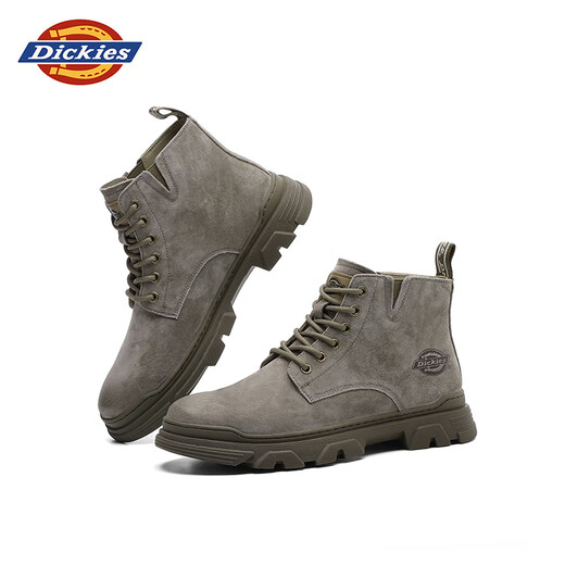 Dickies Martin Boots Herrenschuhe Herbst und Winter Neue Retro -vielseitige Stiefel Herren trendige Arbeitsstiefel High Top Herrenschuhe hellbraune Farbe 43 [eine Größe größer, geeignet für Sportschuhe 44]