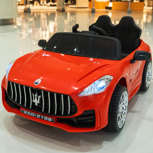 
Lulu Mouse children's electric car four-wheeled remote control baby car men and women children toy car can be seated in four-wheel drive charging stroller black + dual-wheel drive + leather seat + remote control
