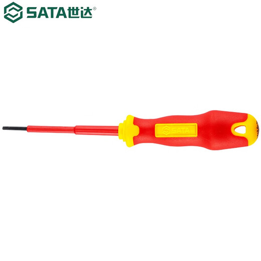 SATA Tools 61322 61321 T series two-color handle magnetically insulated screwdriver screwdriver 2.5x75MM 61321