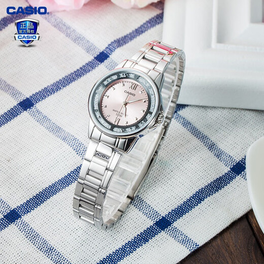 Casio (CASIO) women's watch metal small dial 1391 pink simple quartz student watch exam special holiday gift for girlfriend LTP-1391D-4AVDF