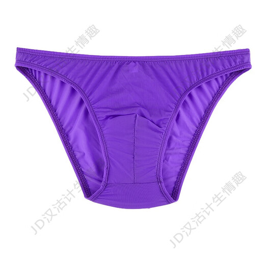 Ye Zimei Men's Sexy Underwear Men's Transparent Sexy Underwear See-through Weekly Pants High Elastic Ice Silk Briefs 4034 One Size Green