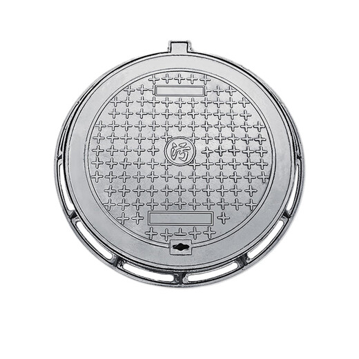 Qunlong Products Ductile iron round manhole cover Heavy-duty rainwater power sewage manhole cover 20KG round overflow well 680*780 round well manhole cover Customized by the enterprise