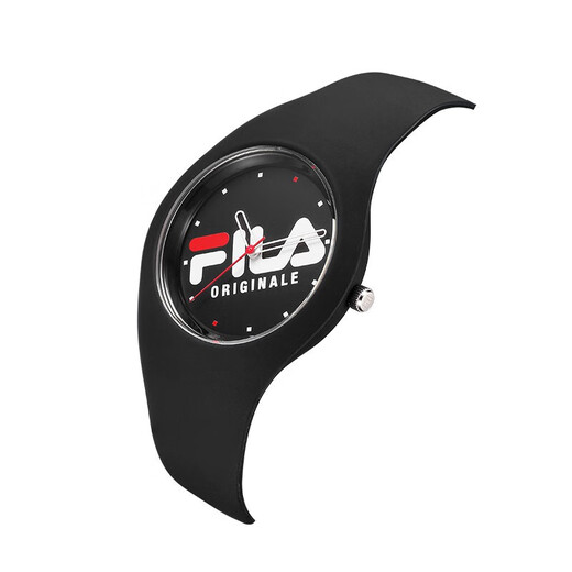 斐乐（FILA） 手表时尚运动果冻硅胶带情侣表简约防水男女腕表学生手表671 黑色FLL38-6033-001
