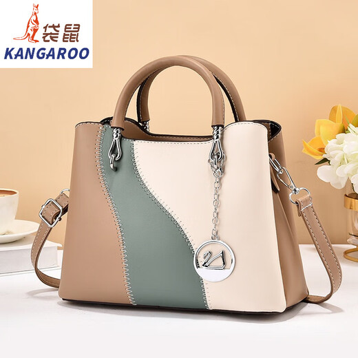 袋鼠（KANGAROO）网红ins感包包女2024新款潮手提包大容量百搭时尚单肩斜挎包 红色