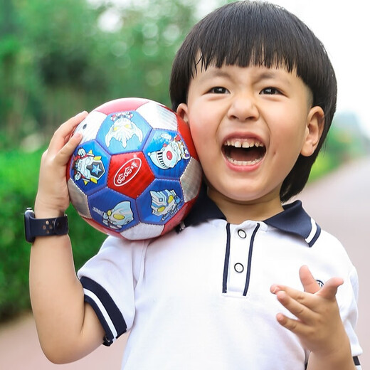 哈哈球儿童玩具球足球幼儿园小学皮球拍拍球户外亲子欧洲杯玩具生日礼物 2号足球G5010（多英雄奥特曼）