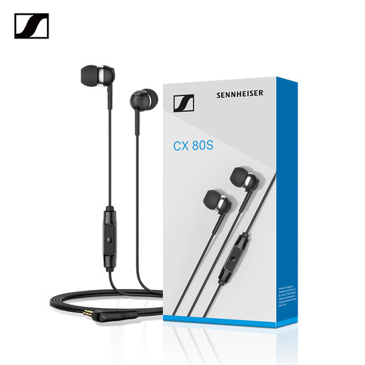 Sennheiser CX 80S wired music headphones in-ear wired headphones black