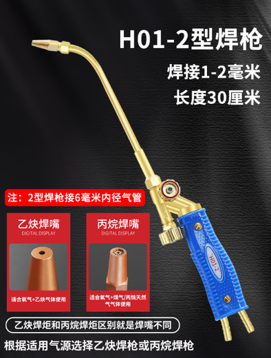 Shantoulincun H01-6 Tipo 12202 Torcha de soldadura de gas Llenaje de soldadura Tubo de cobre Oxygen Acetileno Herramienta de soldadura Herramienta de refrigeración Bueca H01-2 Tipo de soldadura de soldadura de soldadura interna de 2 mm