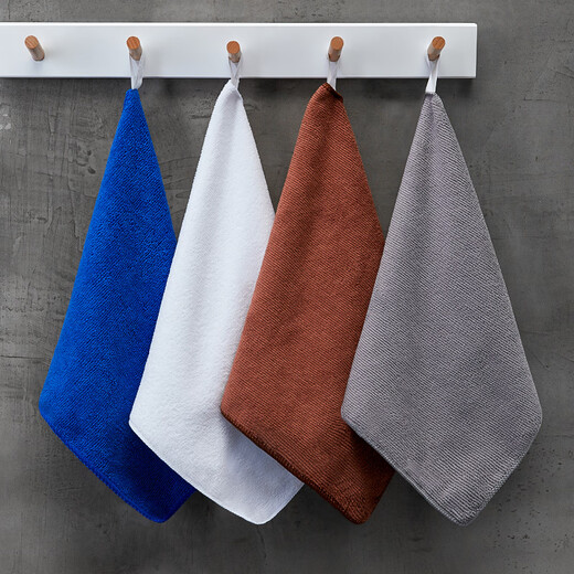 MiLi's home milk tea shop rags absorb water barista bar commercial towel kitchen restaurant table wiping linen light gray 10 pieces 30*30cm