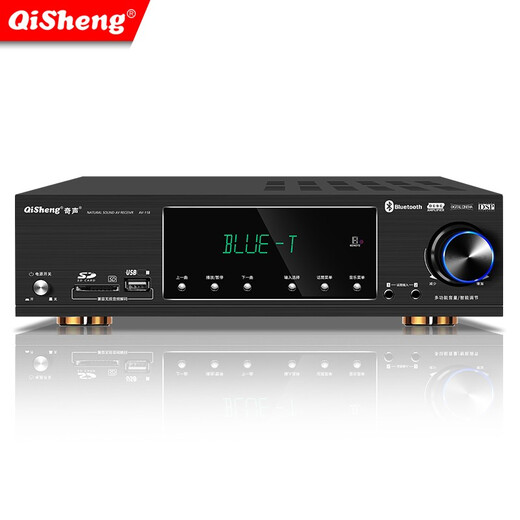 奇声（qisheng）蓝牙5.1家庭影院音响家用大功率功放机KTVAV功放重低音卡包音箱光纤同轴接口 106升级版+无损解码+5.1环绕+重低音