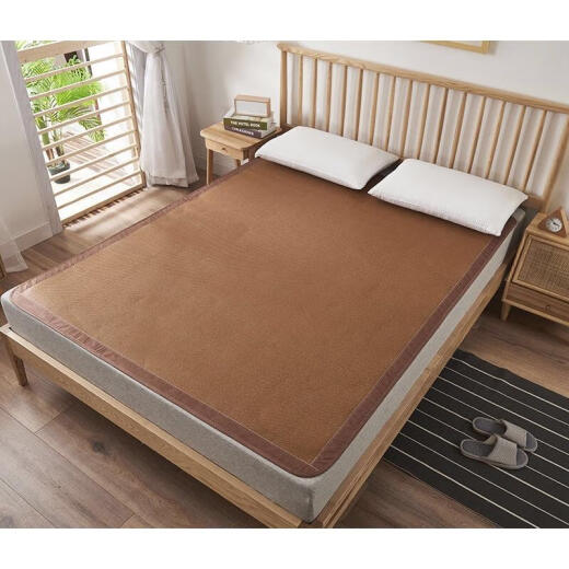 Shizuo double-sided thickened ice silk rattan mat, foldable straw mat 1.5 meters for home use 1.8 meters 2 meters bed double student 1.3*1.9 others