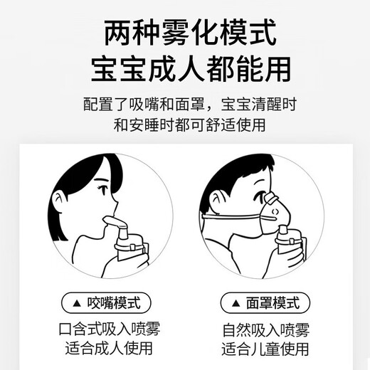 欧姆龙儿童家用雾化器成人儿童婴儿医用压缩式雾化仪儿童高效雾化泵 新款GC830雾化器