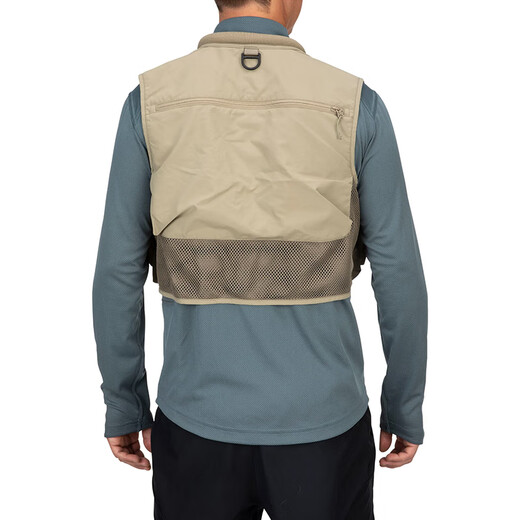 SIMMS vest lure fishing suit fly fishing stream fishing vest sea fishing rock fishing suit breathable special vest multi-pocket Khaki Tan L