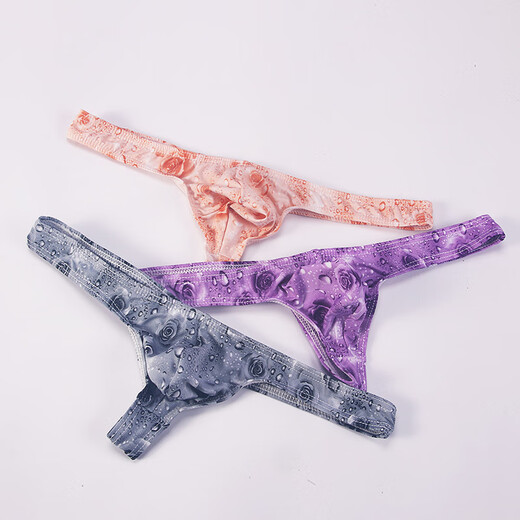 ROSELEX confidential delivery men's sexy thong comfortable bag passionate rose thong underwear sexy S pink