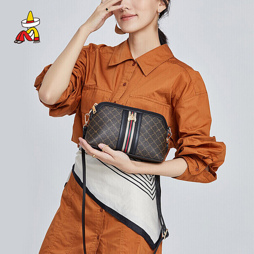 稻草人包包女包复古百搭单肩包斜挎包2025新款轻奢小方包生日礼物送妈妈