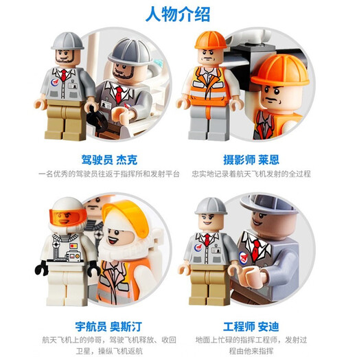 Gudi Children's Building Blocs Assembly Toys Small Pellets Boy Rocket Space Shuttle Model Birthday Toys 6-10-14 Years Space Shuttle Launch Pad 8815 (679 pièces)