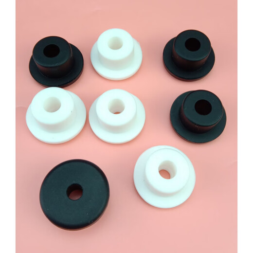 中号过线圈 24-58mm通孔硅胶塞 硅橡胶直筒护线套 橡胶塞 机箱护线圈护线套 XY-7027  A=25(通孔E15) 黑色一个