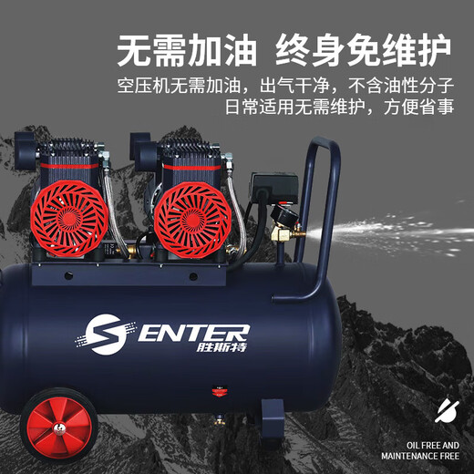 XMSJ无油空压机220 380v家用小型木工喷漆汽修高压气泵打气泵 220v级_ 13803-70L