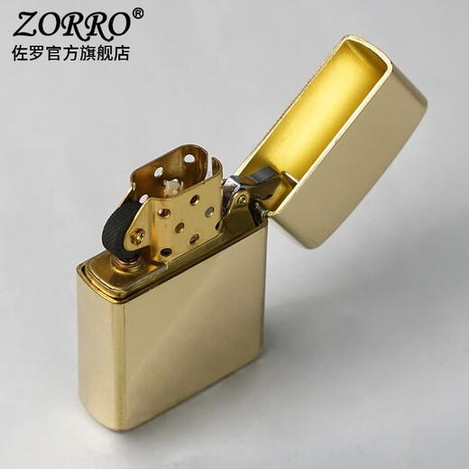 Zorro Zorro Windproof Kerosin leichter für Männer verdickte ursprüngliche Kupferlichtplattenbewegung 902s kreativer Freund Geschenkgeschenk verdickte Originalkupferlichtplatte Z902s
